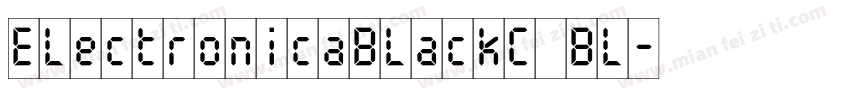ElectronicaBlackC Bl字体转换